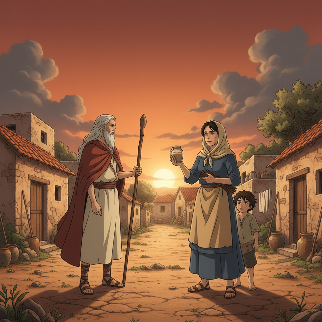 After giving the message, God told Elijah to go and hide near the Brook Cherith. There, God provided for him in a special way. Ravens brought him bread and meat every morning and evening, and he drank...