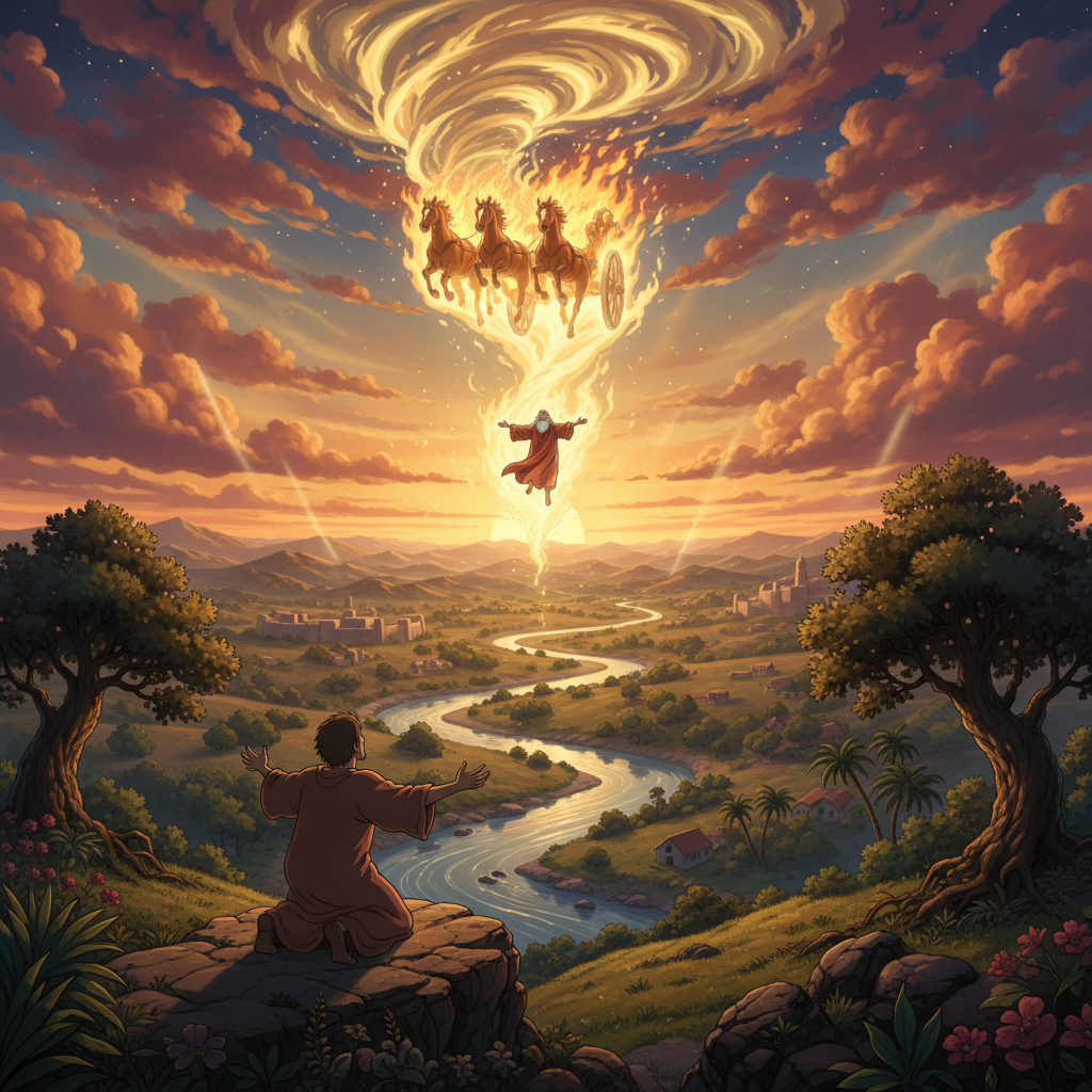 2 Kings chapter 2 tells us about the time when Elijah was taken up to heaven and Elisha became the next prophet of Israel. Elijah knew that God was going to take him away soon. He traveled from place ...