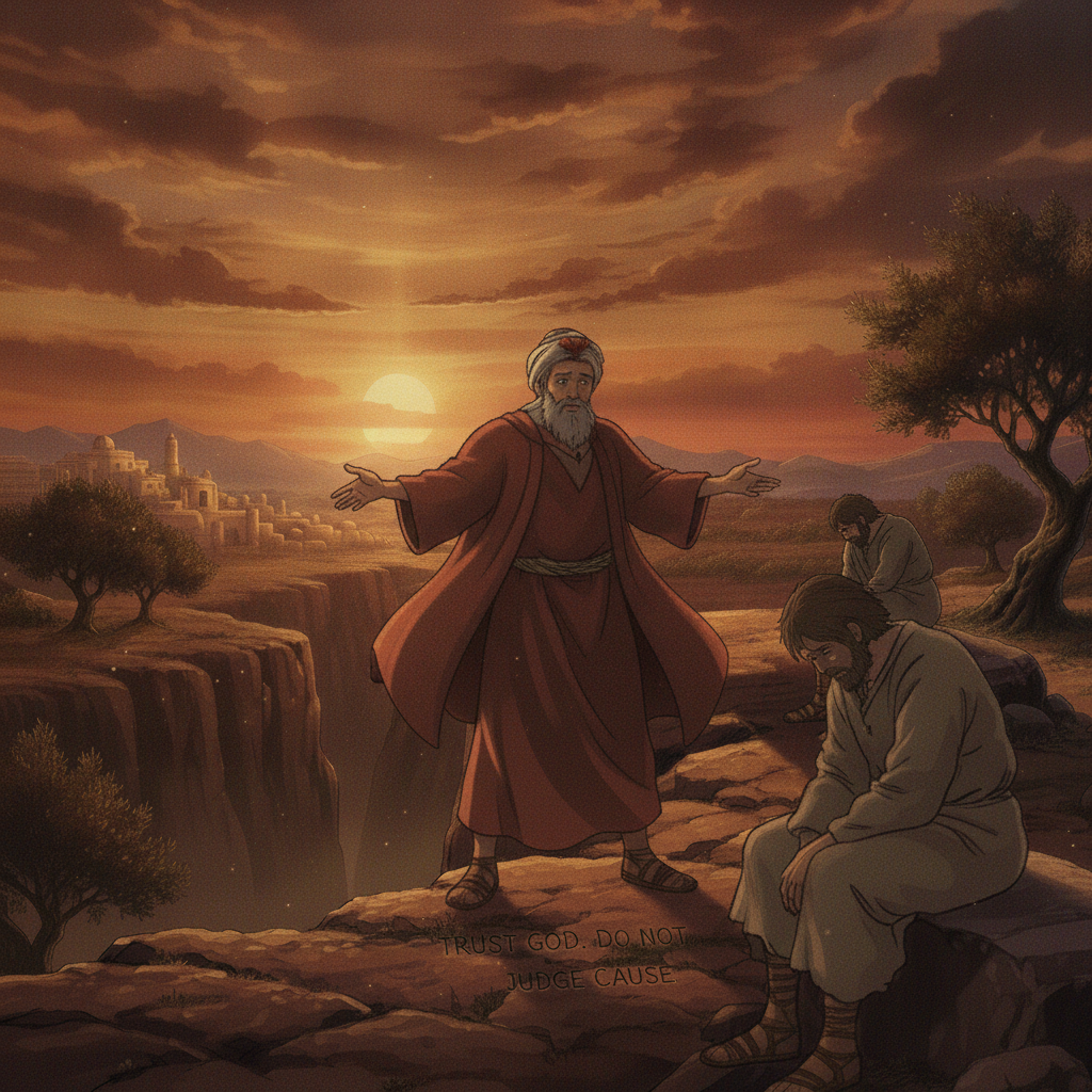 This chapter teaches us that we should not make false accusations against others. We should encourage people to trust God, but we must be careful not to assume we know why they are suffering.