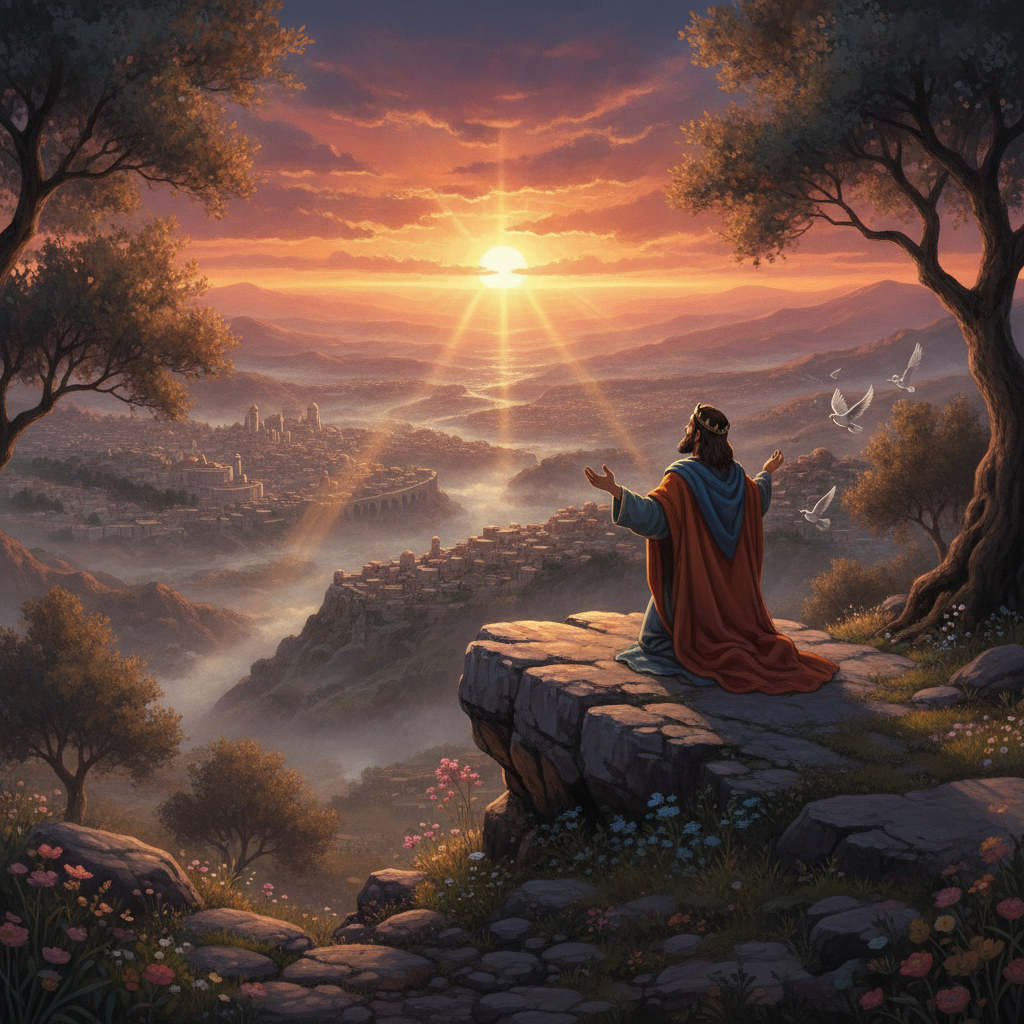 Psalm 5 is a morning prayer written by David. David begins his day by asking God to hear his prayer and guide him. David asks God to listen to his words and pay attention to his cries. He says that he...