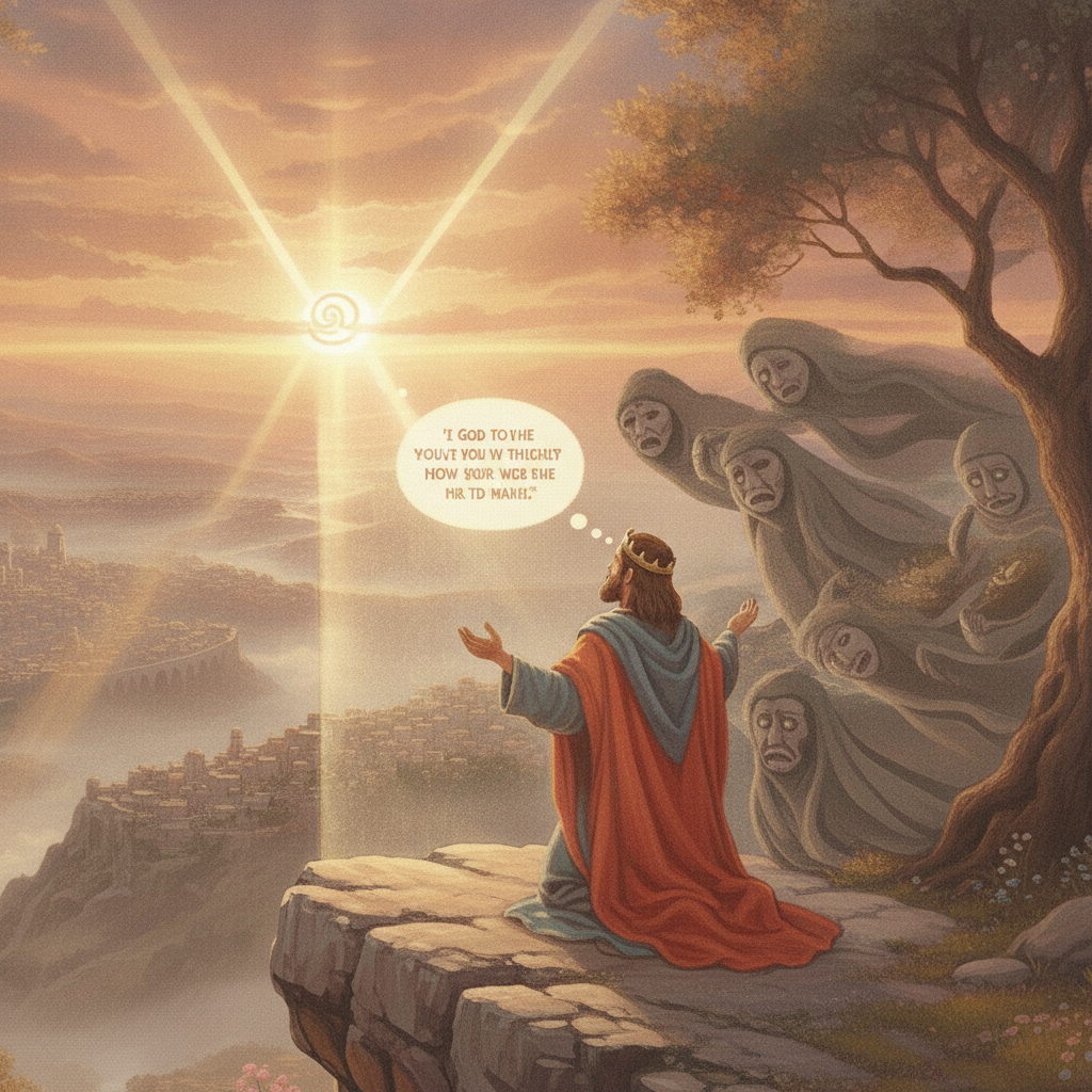He asks God to make His way clear so that he will know what is right and avoid the wrong path. David also asks God to protect him from people who use lies and harmful words against others.
