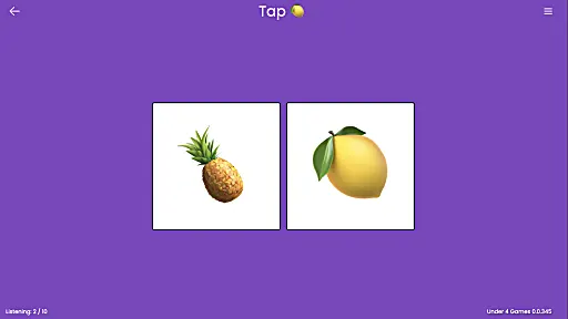 Find and Tap Fruits Activity