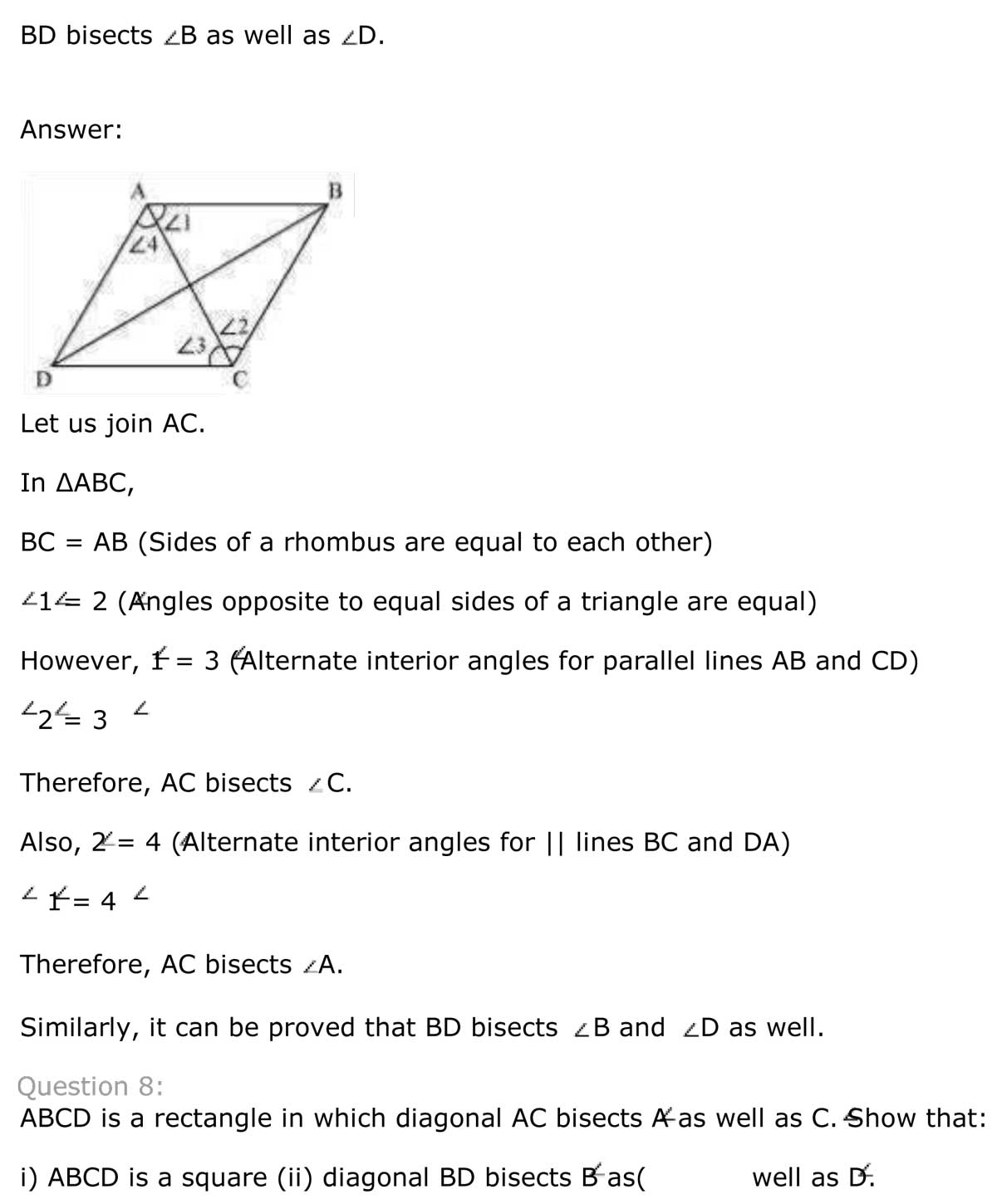 Updated NCERT Solutions For Class 9 Maths Chapter 8 Quadrilaterals