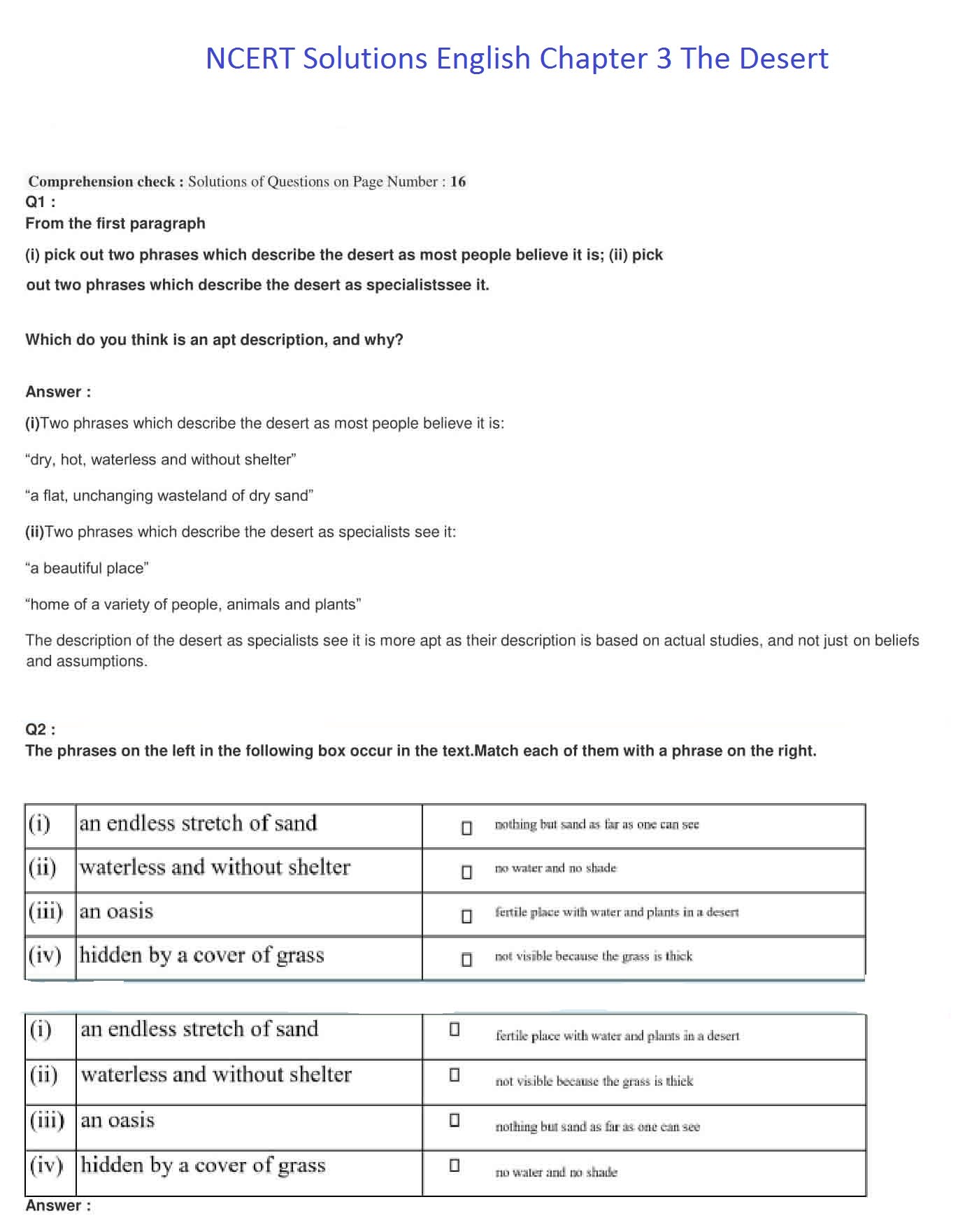 NCERT Solutions For Class 7 English An Alien Hand Chapter 3 NCERT Solutions For Class 7 English An Alien Hand Chapter 3