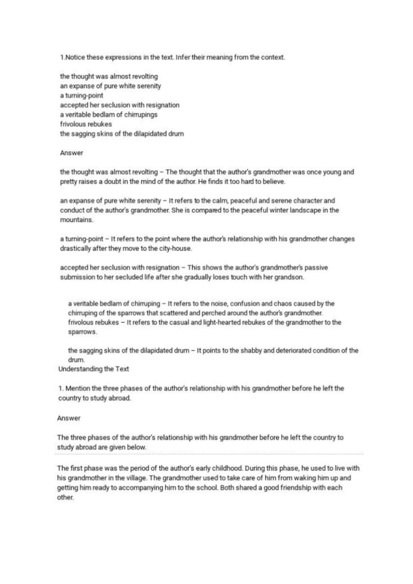 Ncert Solutions For Class 11 English Hornbill Chapter 1 Updated 2020 21 Free Pdf