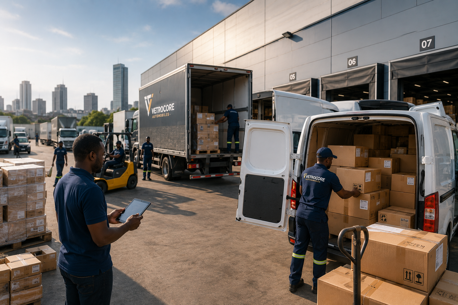 Existing logistics capacity connected to shippers