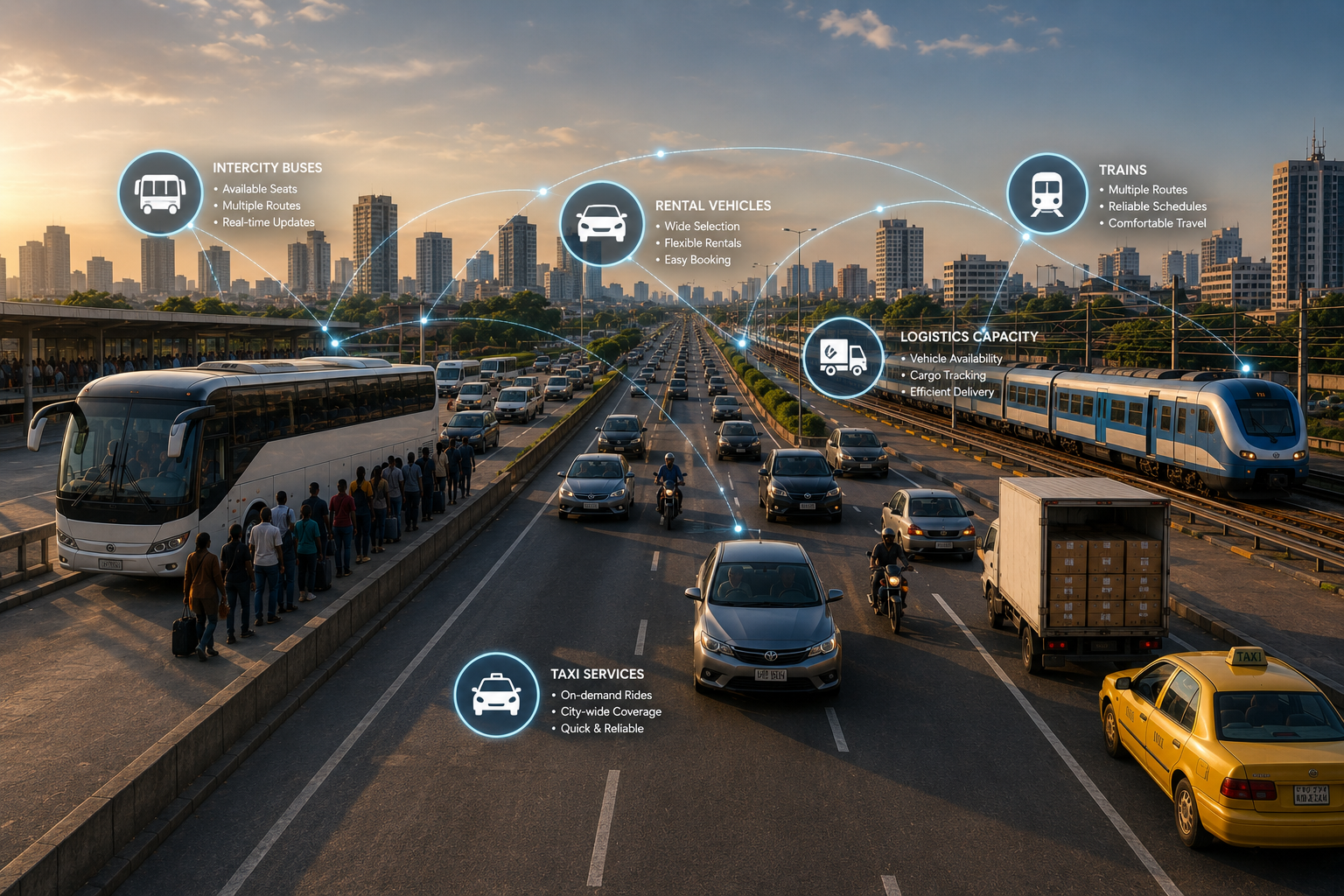 Transportation capacity being digitally matched with demand