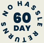 60 Day No Hassle Returns