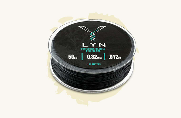 LYN Fishing Charcoal Black BLK Braid