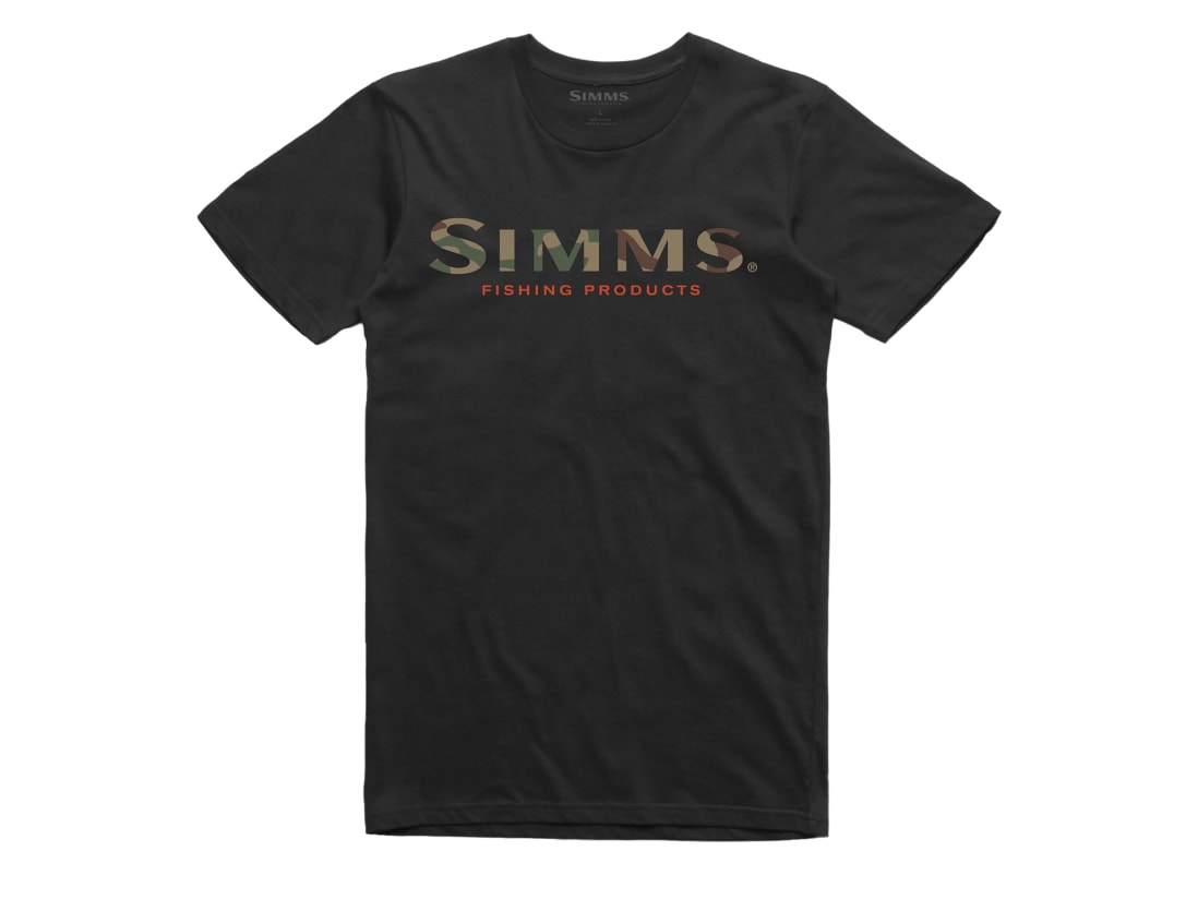 Simms Men ' S Logo T - Shirt - Black