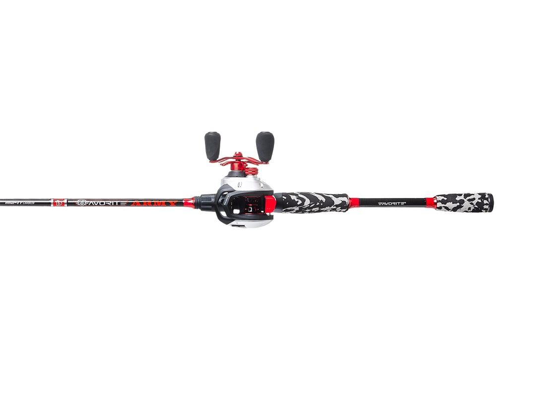 Bomgaars : Favorite Fishing Favorite Combo Army C7' 0'', 1-Piece, MH LH :  Rod & Reels