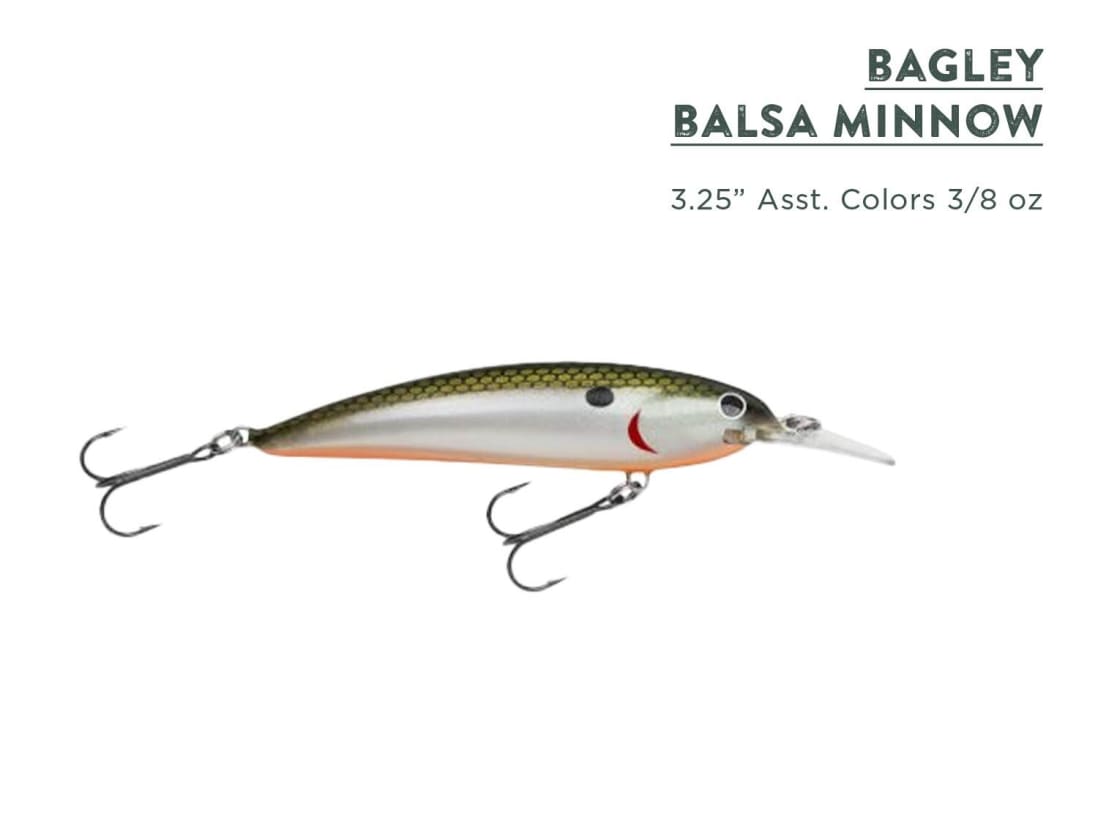 3) BAGLEY FLAT Balsa B 2 Crankbaits, Lot of 3 Fishing Lures $24.99