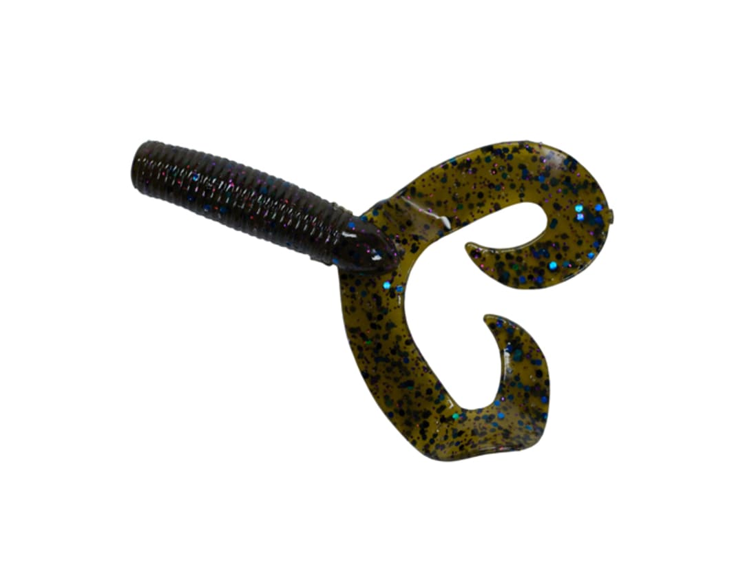 Big Bite Baits Finesse Double Tail Grub - Saltwater