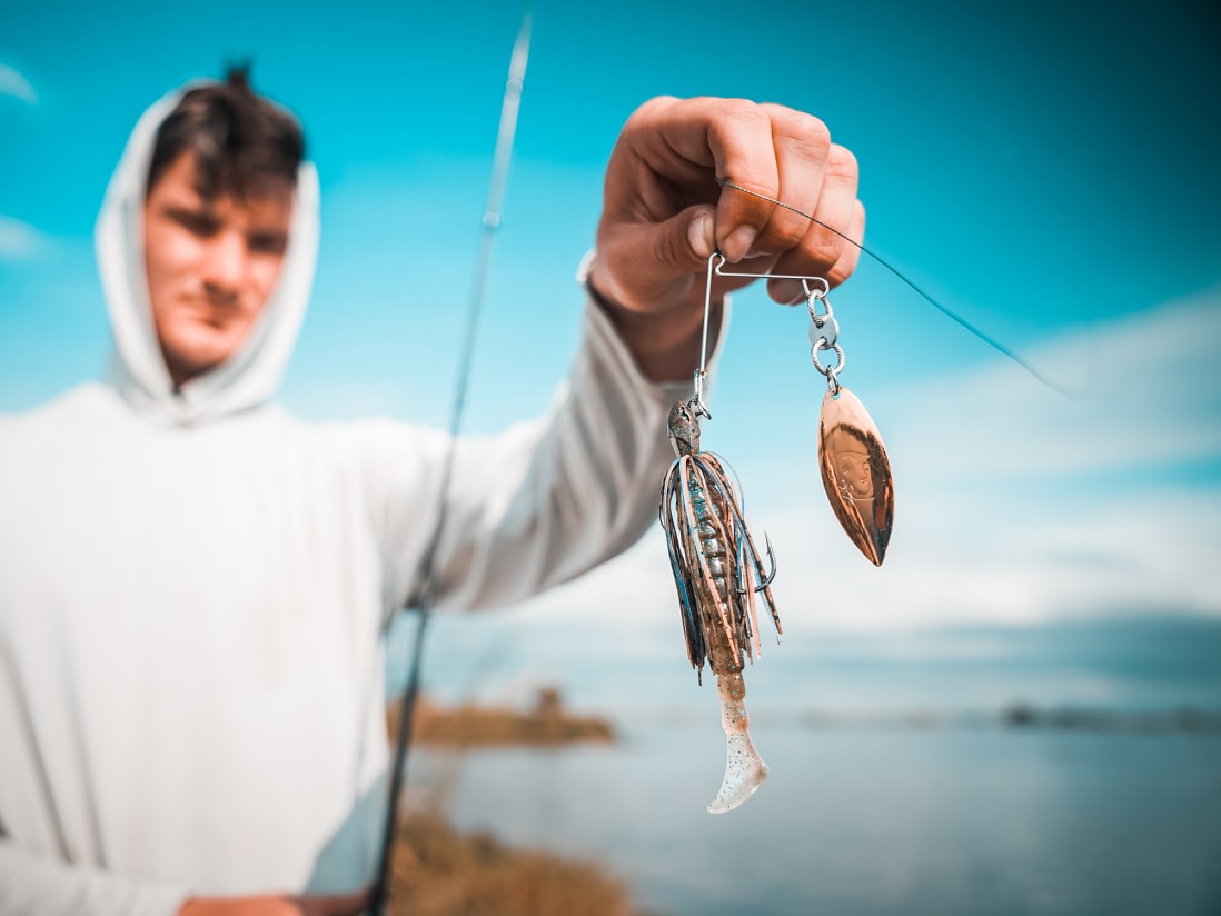 10,000 Fish Spinnerbait, 1/2 oz, Willow Blade, Bluegill, Spinners