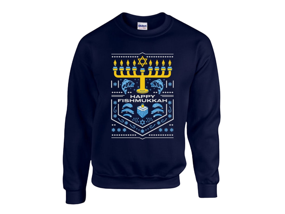 Fishmukkah Sweater  Karl's Bait & Tackle