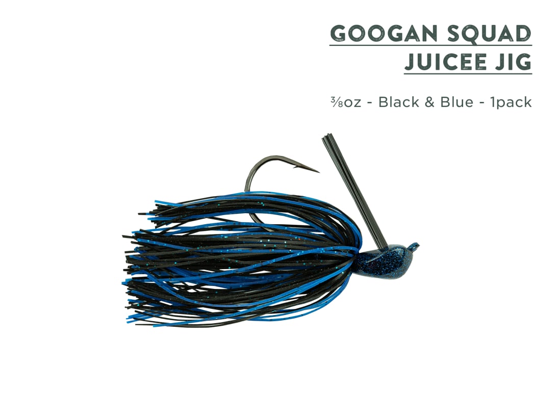 Googan Squad Gridiron Jig 1/2 oz / Black & Blue