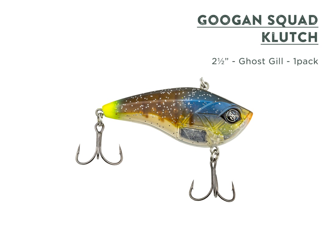 Googan Squad Grande Klutch, 3 in, 7/8 oz, Sinking, Shotgun Shad