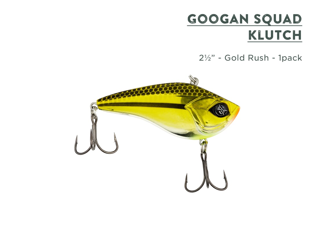 Googan Squad Mini-Klutch, 2-1/4 in, 3/8 oz, Sinking, Ghost Gill