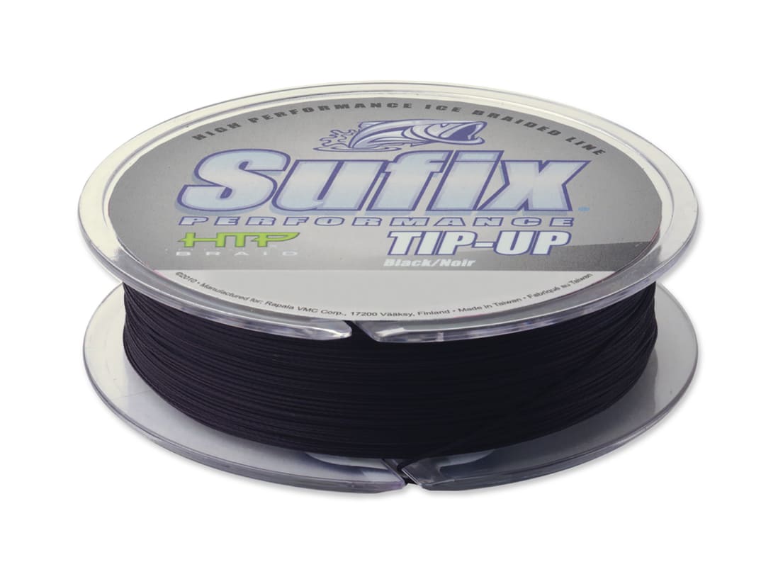 Sufix Performance Tip-Up Ice Braid - Black - 20 lb.