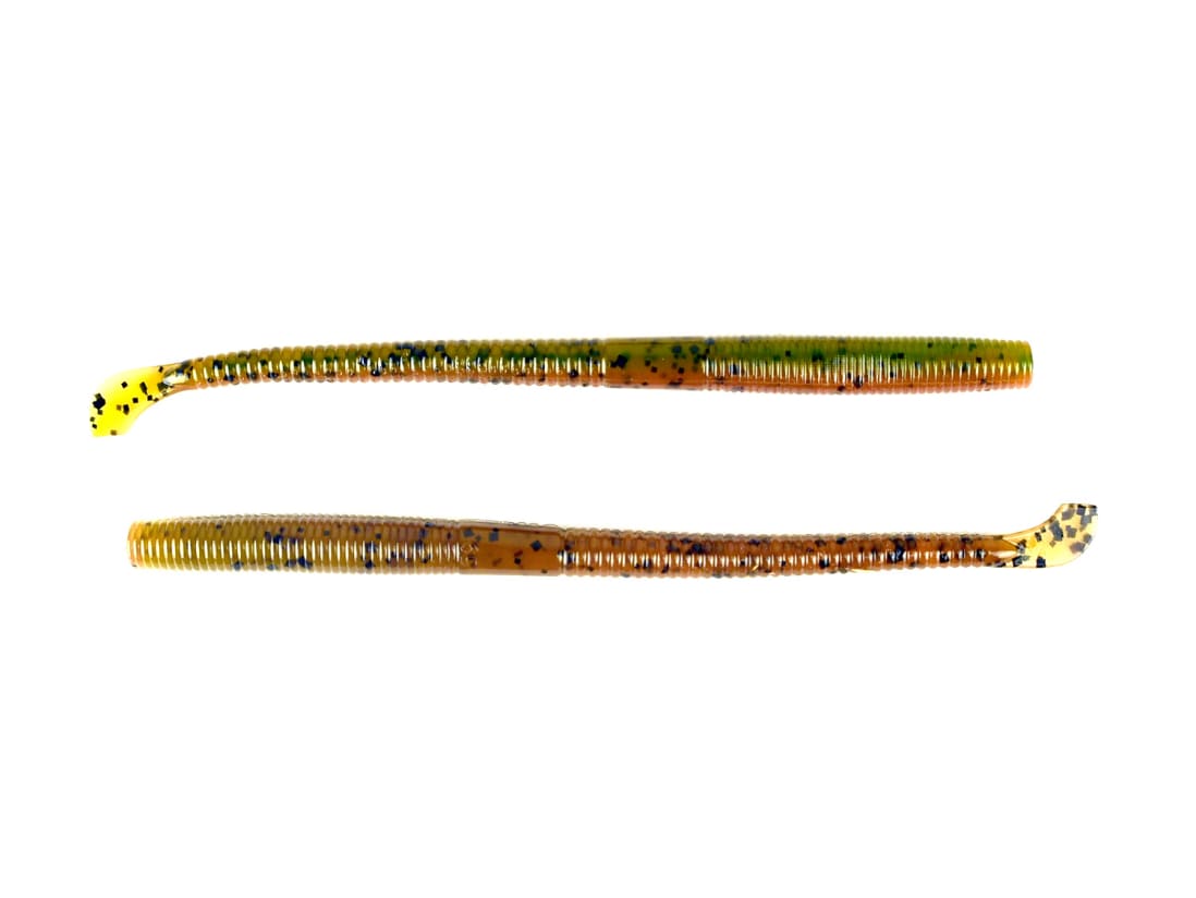 Karl's Amazing Baits, Hustler Worm, 7-in, 10 Pack, Junebug – Blue