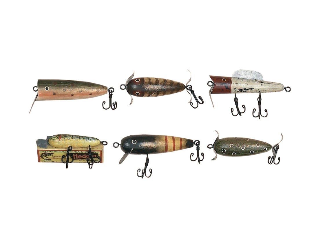 Rivers Edge Chistmas Ornaments - Antique Lures - 6pack