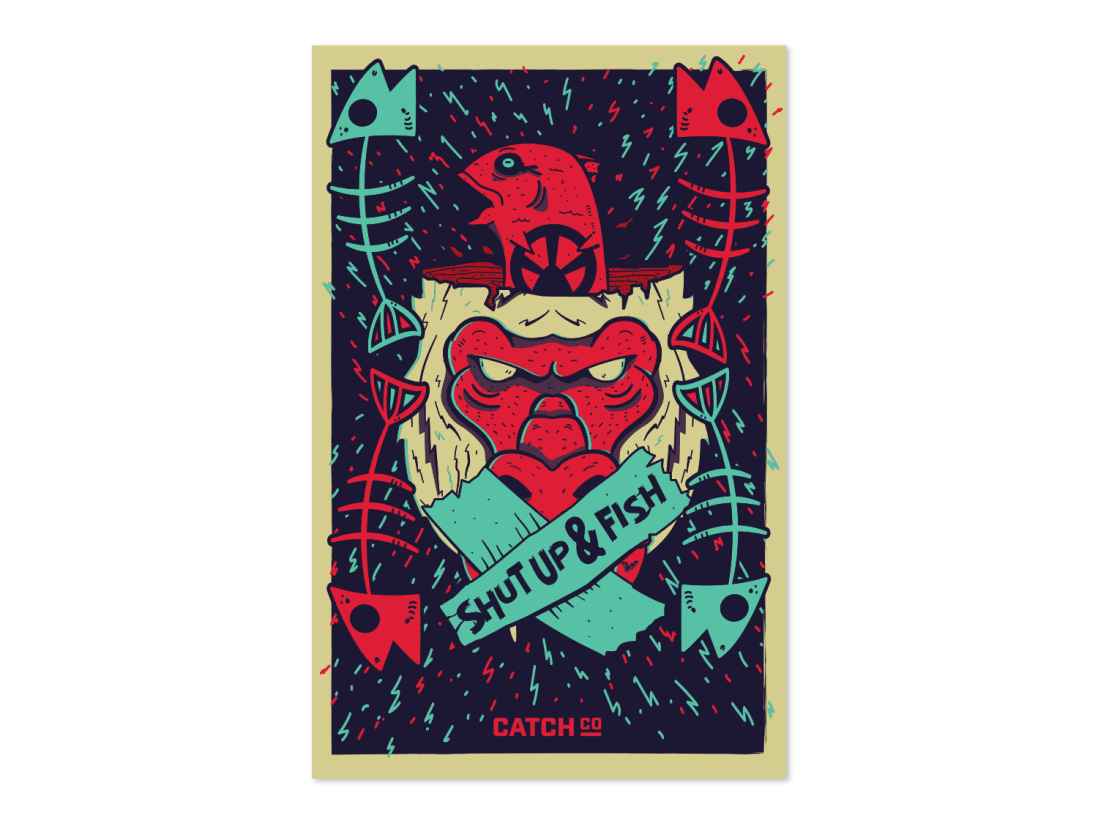 Shut Up & Fish Poster