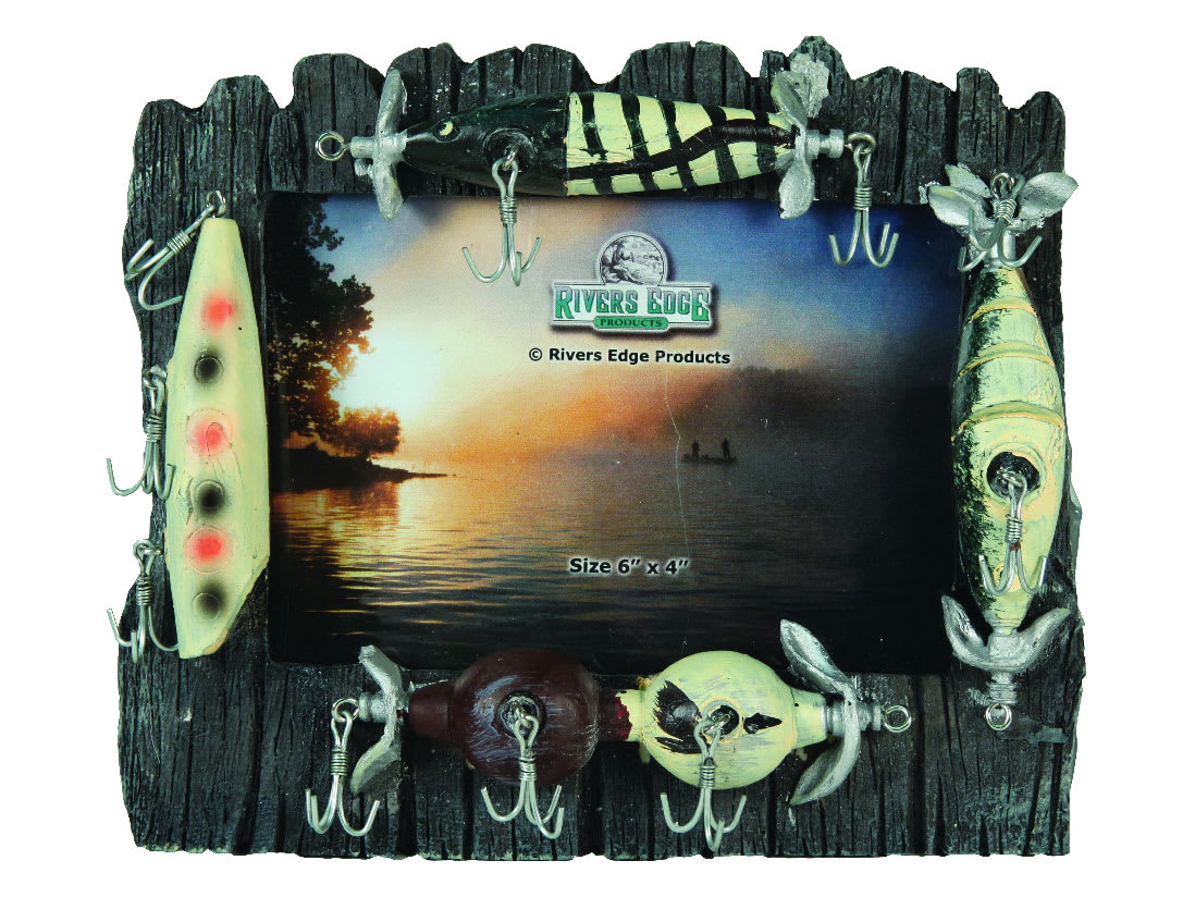 Rivers Edge Fishing Lures Picture Frame
