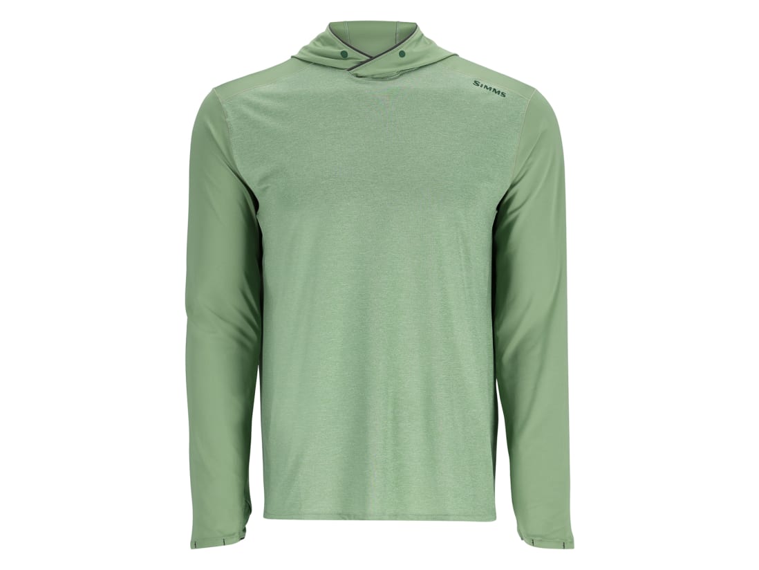 Simms Solarflex Crewneck Solids Shirt, storm heather