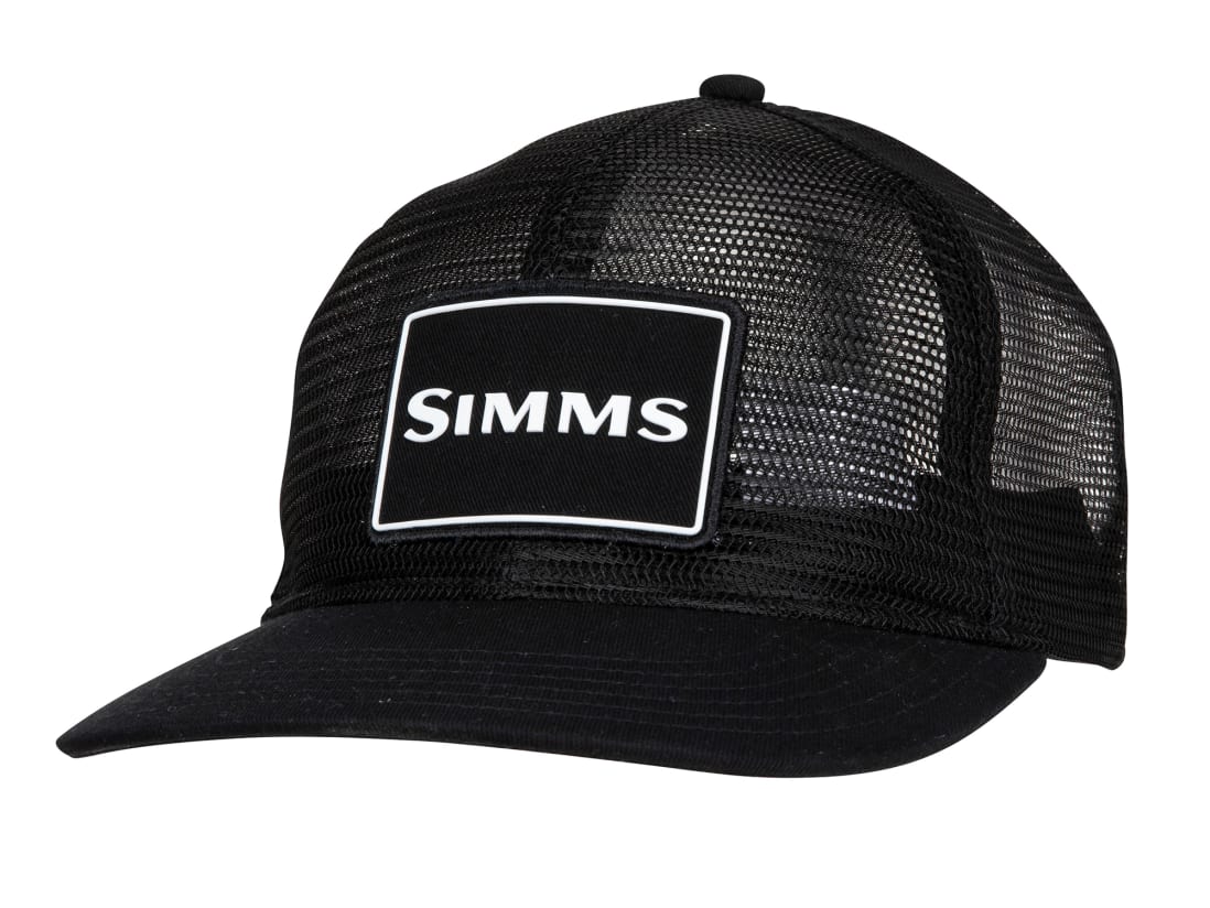 Simms Mesh All Over Trucker Black