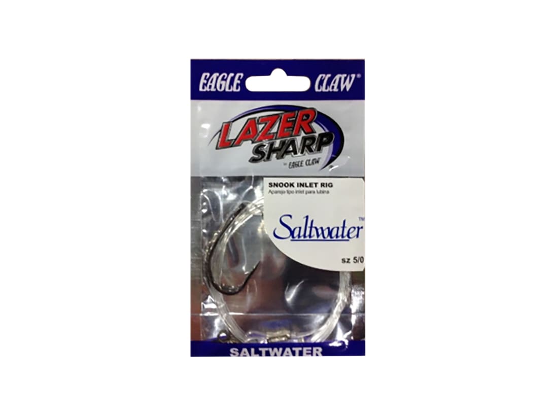 Paquet De 46 Hameçons Eagle Claw Lazer Sharp – Taille 1/0 – Pour Pêche Au Vif (Mer)