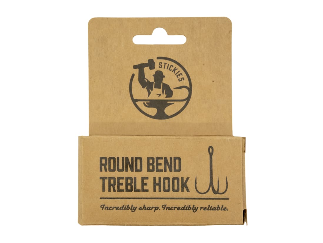 Buy Treble Hooks  Castaic Round Bend Treble Hook #1 Pack of 10