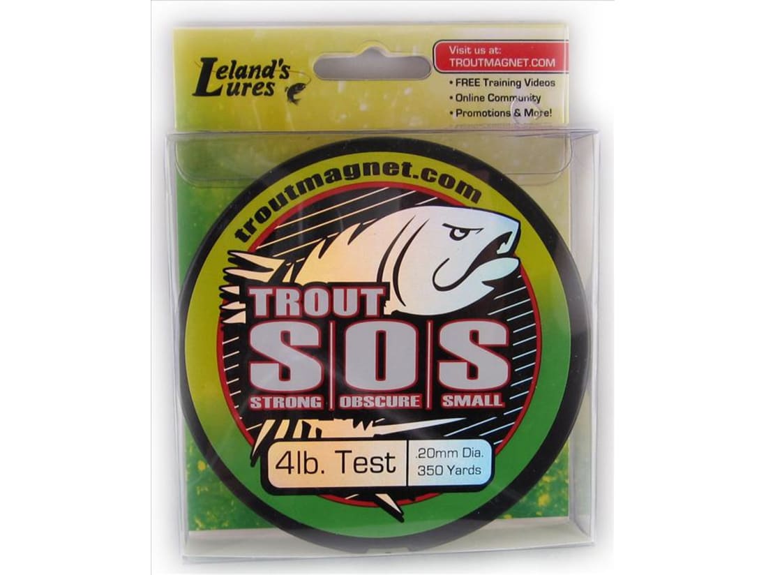 Trout Magnet Leland's Lures S.O.S. Fishing Line, Fishing Equipment