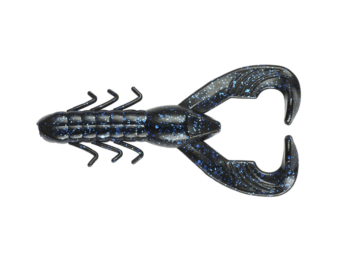 Yum Lures YCRB312 Craw Bug Fishing Bait, Black Blue, 3.25