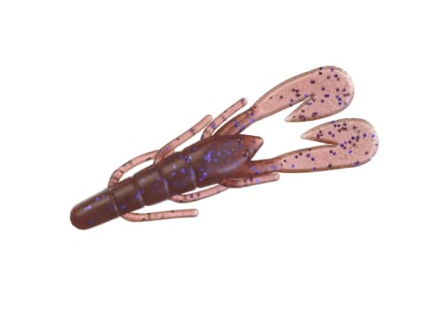 Zoom Baby Brush Hog Bait - 4in - Purple Passion - TackleDirect
