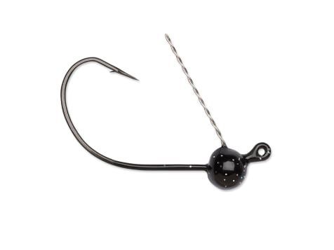 VMC Weedless Neko Hook, Size 1/0, Black Nickel - 5 Pack