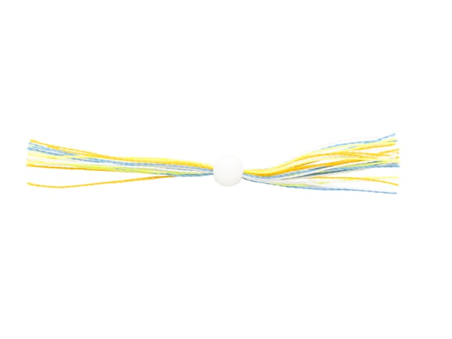 Clam Silkie Jig Trailer - Electric Chicken 1.5" - Natural Silk Fishing Lure For Panfish