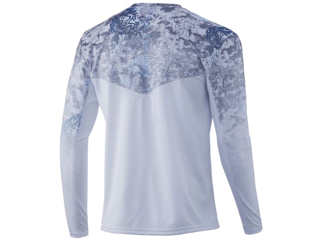 Chemise homme HUK Performance pêche surf soleil marée changement fondu camouflag