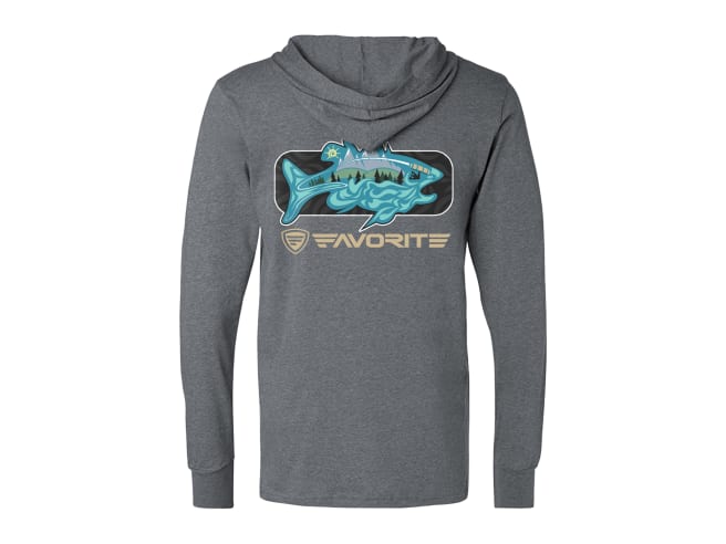 Favorite Fishing Simmer Tri-Blend Hoodie