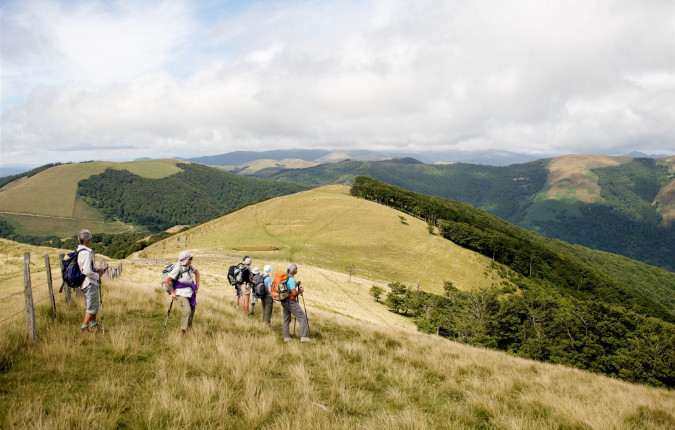 Walking across the Pyrenees on the Camino Frances