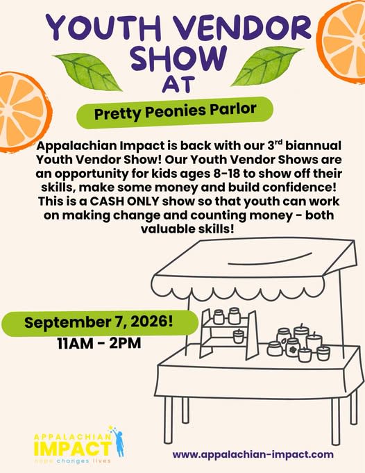 Youth Vendor Show at Pretty Peonies Parlor