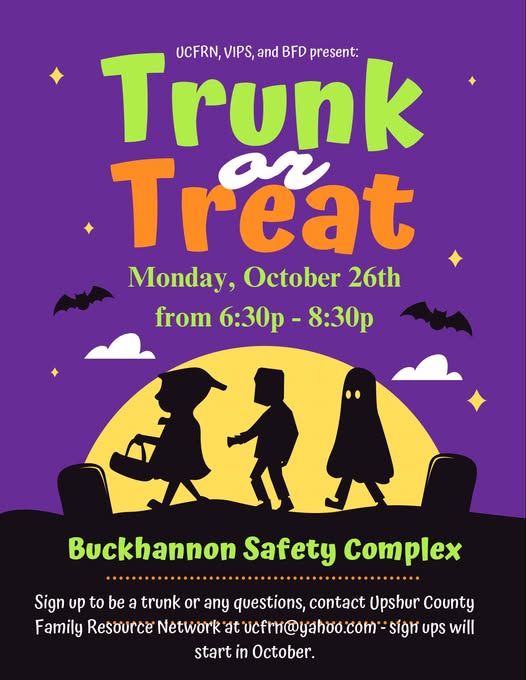 Trunk or Treat at the Buckhannon Safety Complex
