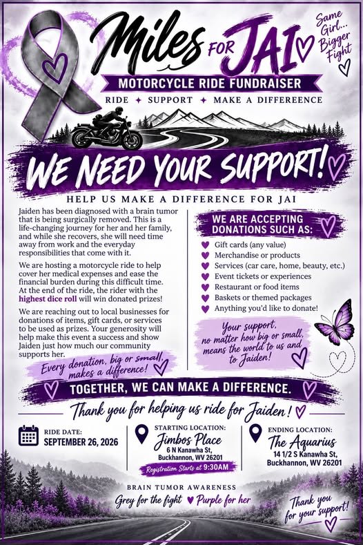 Miles for Jai Motorcycle Ride Fundraiser