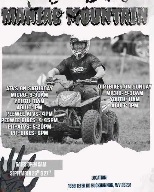 ATV and Dirt Bike Races at Maniac Mountain
