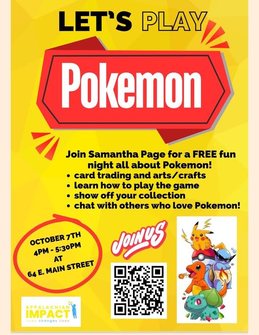 Let’s Play Pokemon at Appalachian Impact