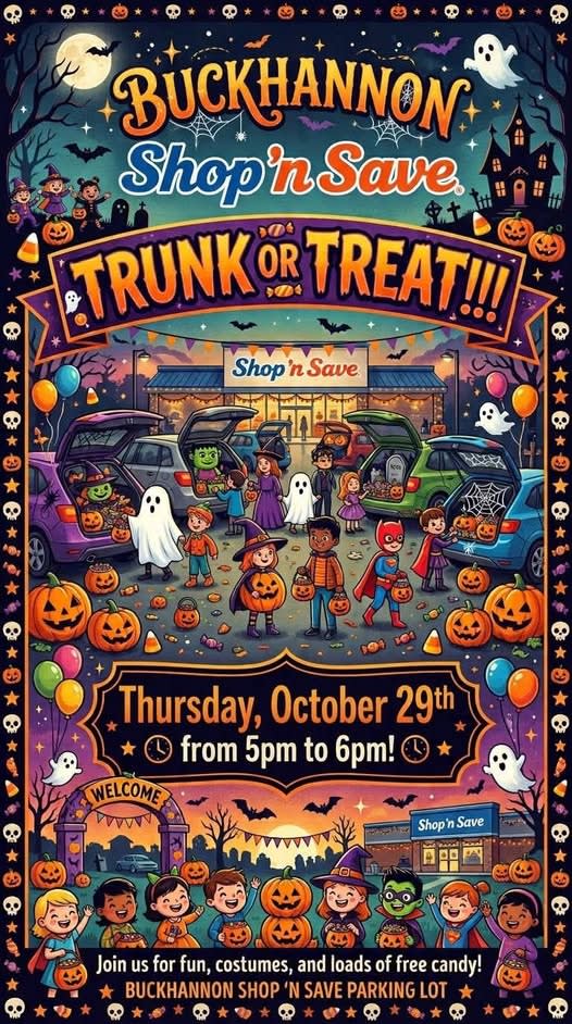 Trunk or Treat at Buckhannon Shop ‘n Save