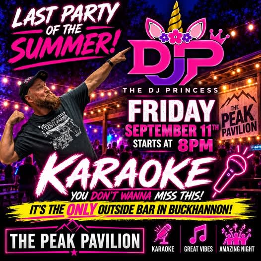 Last Party of the Summer Karaoke at The Peak Pavilion
