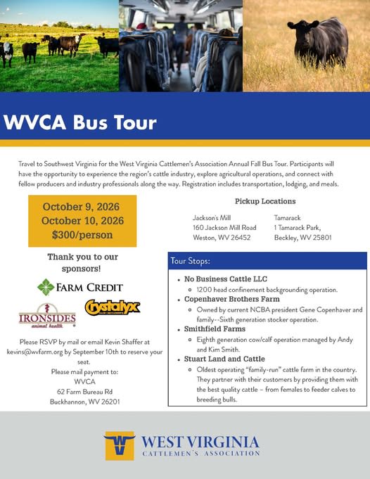 West Virginia Cattlemen’s Association Fall Bus Tour