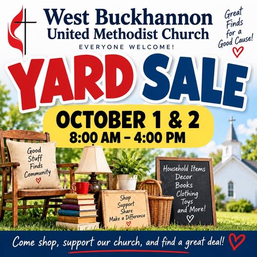 Yard Sale at West Buckhannon United Methodist Church