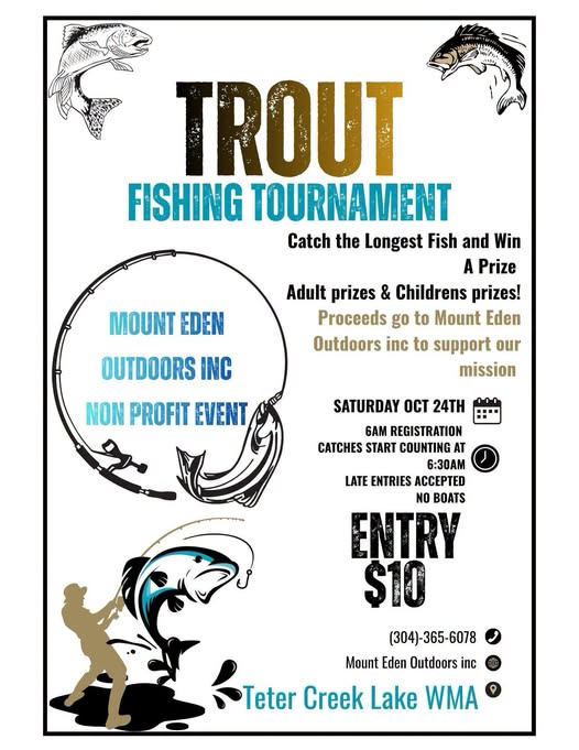 Mount Eden Outdoors Trout Fishing Tournament