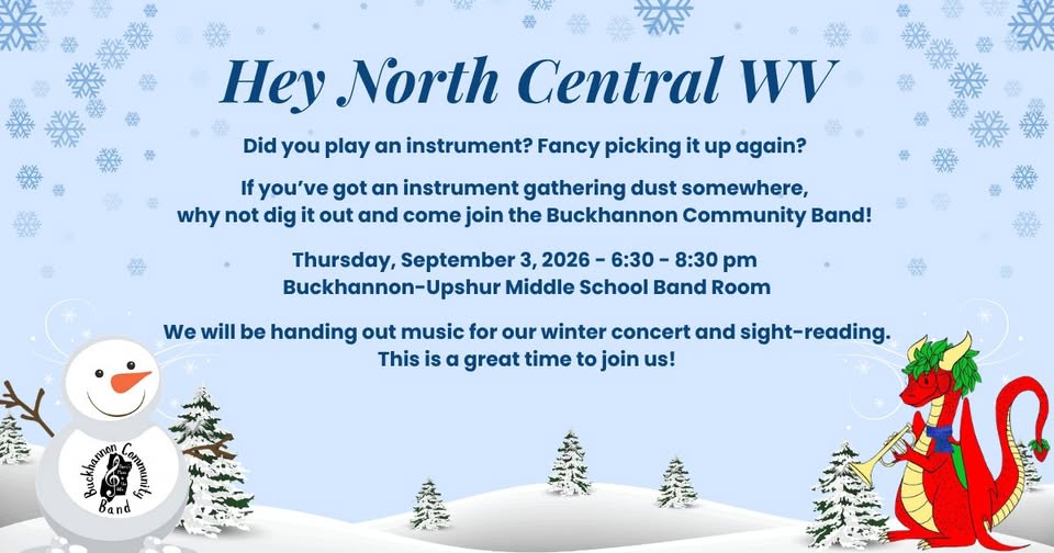 Buckhannon Community Band Open Rehearsal